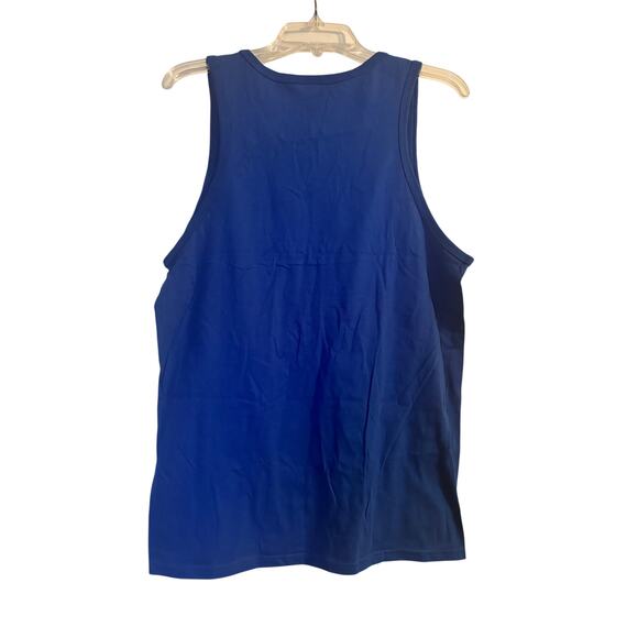 NWOT Port and Company Men's Cut Royal Blue Tank Top Uncle Sam Dabbing Size M - Picture 2 of 4